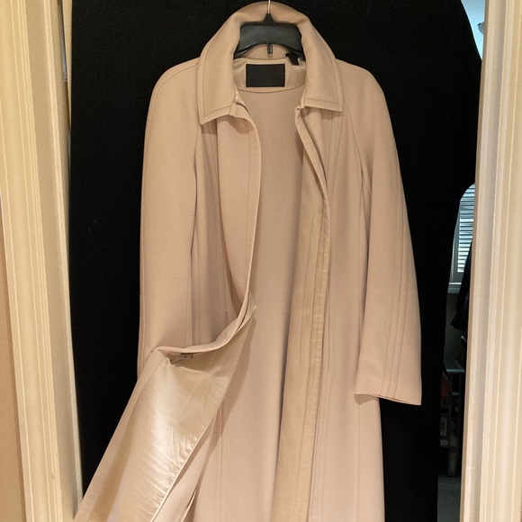 Donna Karan Jackets & Blazers - Donna Karan Black Label Beige Wool Coat, size 12